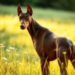 brown doberman