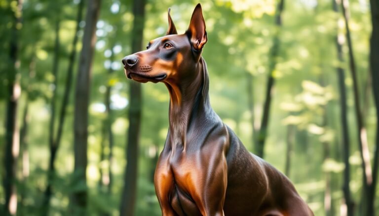 doberman brown colour