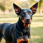 black lab mixed with doberman