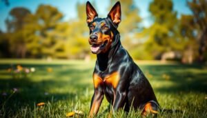 doberman and rottweiler