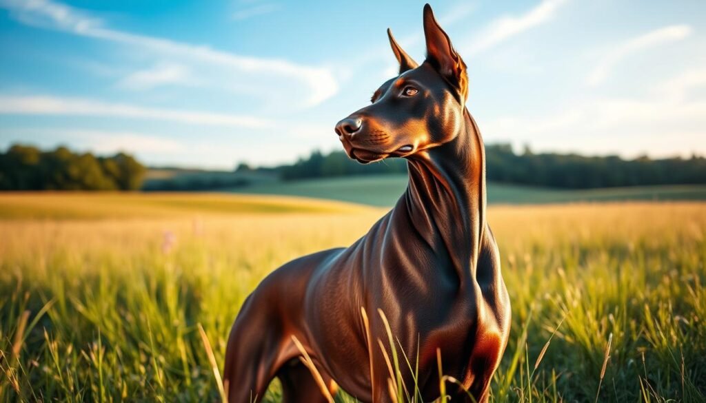 doberman color chocolate