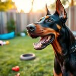 doberman pinscher barking