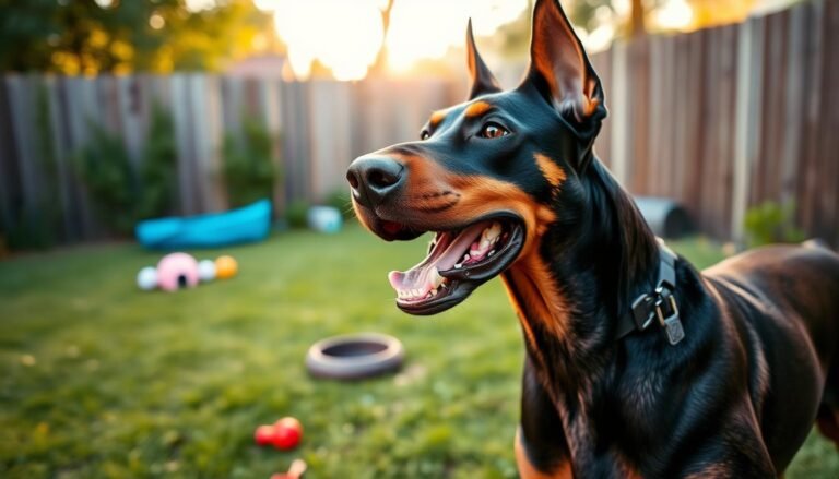 doberman pinscher barking